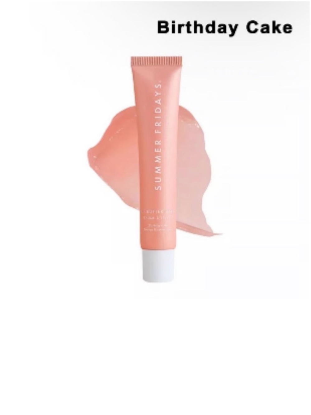 🔥3-$30🔥Summer Fridays Birthday Cake Lip Balm - Coral Pink